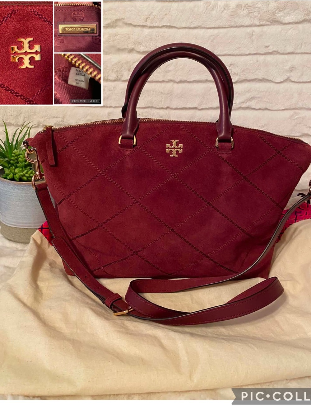✨Final Price✨Like New Tory Burch Frida Suede Satchel Bag